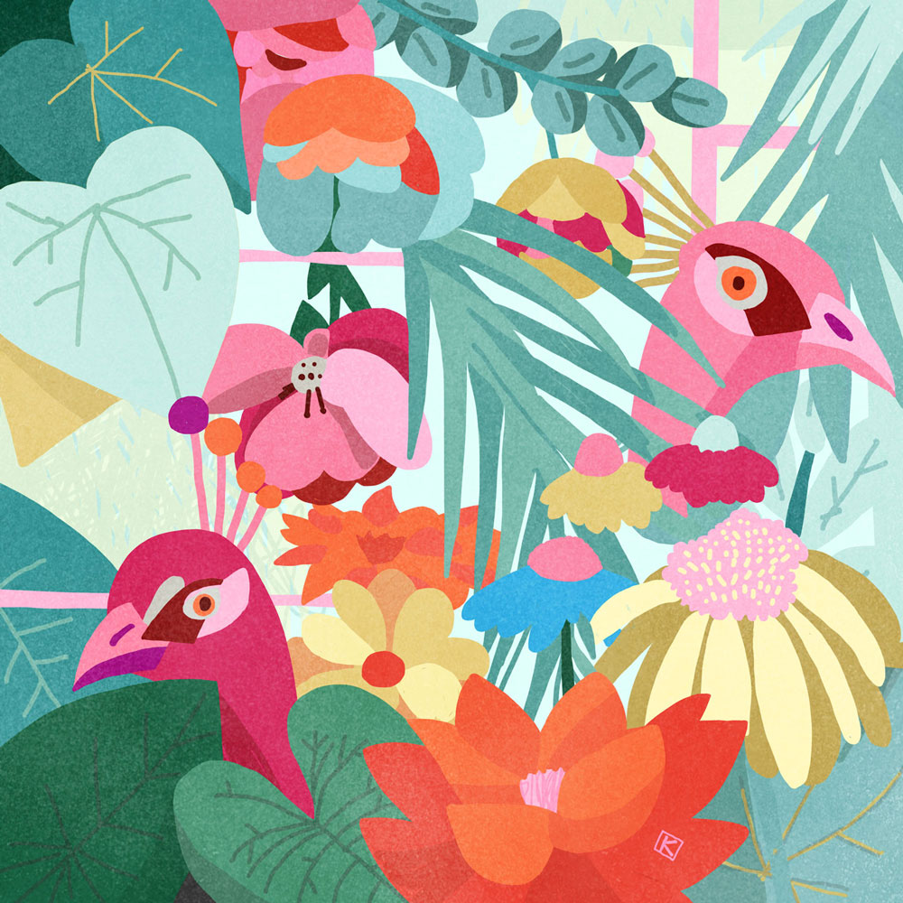 Sylwia Kubus, Illustration, Botanischer Garten