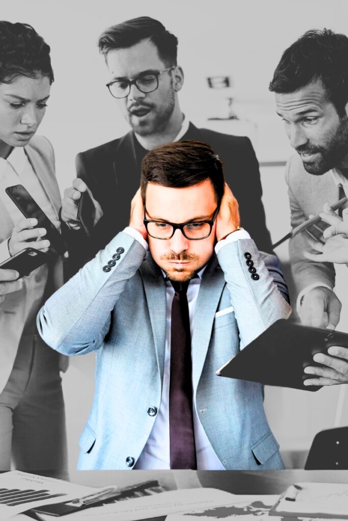 Überforderter Manager